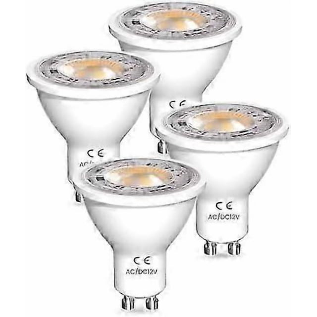 7W GU10 LED Bulbs Warm White, AC/DC 12V GU10 LED Spotlight Bulb 650lm 50W 70W MR16 GU10 Halogen Bulbs Equivalent 3000K Warm White