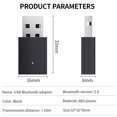 thumbnail image 4 of Adaptador Usb Inalámbrico Bluetooth 5,0 Dongle Receptor De Música Transmisor Mini Audio Para Ipod Pc Ordenador Portátil Monstrate EL012449-00, 4 of 6