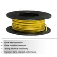 thumbnail image 3 of Silicone Wire 30AWG 30 Gauge Flexible Tinned Copper Standard High-Temperature Hookup Wire Yellow 15m/49.2ft, 3 of 6