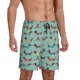 thumbnail image 2 of Balery winter ski Dachshund Pantalones cortos de pijama de punto de algodón para hombre con cinturilla y bolsillos-Medium, 2 of 6