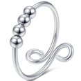 thumbnail image 1 of Anillo De Ansiedad Cuentas Para Mujer Anillo De Cuentas Fidget Anillo De Ansiedad Girar Libremente Anillos De Alivio De Estrés De Cuentas Para Regalo Eigraketly AP007343-02, 1 of 5