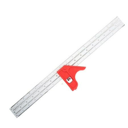 

Woodworkers Edge Rule Auto-Line Drill Guide High-Precision Angle Gauge Metal Carpentry Tool Measuring 46.5cm Triangular