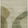 thumbnail image 5 of 5' X 8' Beige And Chocolate Abstract Washable Indoor Outdoor Area Rug, 5 of 5