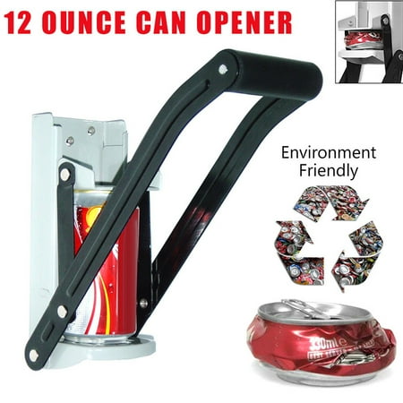 

Alexsix Beer Tin Can Crusher 12oz Bottle Opener with Grip Handle Wall Mounted Recycling Tool
