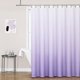 thumbnail image 1 of Cortina de ducha decorativa, tela de lavanda, microfibra, impermeable, blanco degradado a morado, 1 of 4