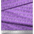 thumbnail image 2 of Soimoi Purple polyester Crepe Fabric Notes Musical Instrument Print Sewing Fabric Yard 42 Inch Wide, 2 of 3