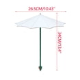 thumbnail image 2 of Plant Umbrellas for Outdoor Plants Outside Spring Flower Plant Shade 10.5 Inch UV-Resistent Patio Porch Garden Sun Umbrella Cover for Pots Outdoor Plants Garden Beds Houseplants, 2 of 5