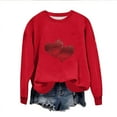 thumbnail image 6 of qucoqpe Women's Valentines Crewneck Sweatshirt Long Sleeve Shirts for Women Fall Winter Fashion Oversized Pullover Tops, 6 of 6