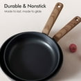 thumbnail image 2 of SENSARTE Nonstick Pots and Pans Set, 24Pcs Healthy Non Stick Cookware Set with Pots Protectors, Induction Kitchen Cookware Sets, Dishwasher Safe, Matte Black, 2 of 7