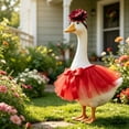 thumbnail image 6 of Lzobxe 23" Porch Goose Clothes, Goose Clothes Puffy Skirt Set for Birthday Decor, Easter Thanksgiving Ornaments for Outdoor Garden Yard Lawn Porch, 6 of 6