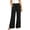 Black, variant on LIaqionyy Womens Maternity Pants Wide Leg High Waisted Adjustable Drawstring Casual Trousers with Pockets