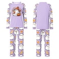 thumbnail image 4 of Halloween Family Pajamas Set Long Sleeve Crew Neck, Soft Matching Halloween Pajamas with Ghost Bike Pumpkin Print, Playful Family Halloween Pajama Set Sleepwear, 4 of 4