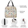 thumbnail image 4 of Fotbe Dogs Funny Pets Bolsa Térmica con Estampado y Forro de Aluminio Grueso Bolsa de Almuerzo con Bolsillo Frontal para Hombres y Mujeres, Ideal para Trabajo, Escuela, 4 of 8