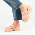 thumbnail image 6 of Journee Collection Womens Veradie Tru Comfort Foam Slip On Platform Sandals, 6 of 7