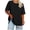 Black, variant on Plus Size T-Shirts for Women Short Sleeve Curved Hem Drop Shoulder Round Neck Solid Basic Casual Comfy Vacation Beach Travel Loose Tee Top, Khaki 4XL