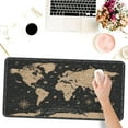 thumbnail image 6 of Desk Mat,Vintage World Map Extended Gaming Mouse Pad for Office Work & Game,Computer Keyboard Mouse Mat Desk Non-Slip Rubber Base Large Mousepad with Stitched Edges, 31.5x15.7inch, 6 of 6