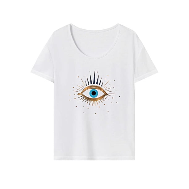 Camiseta para mujer con cuello redondo, camiseta básica con cuello redondo para desplazamientos en la playa XL