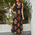 thumbnail image 2 of Floral Vestido Sin Mangas Para Mujer, Traje De, Ropa De Cumpleaños, Verano, 2 of 5