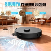 Airrobo Q20+ Robot Vacuum and Mop Self Emptying& Refilling,8000Pa Powerful Suction, Precision Navigation,Multi-Surface, Pet Friendly