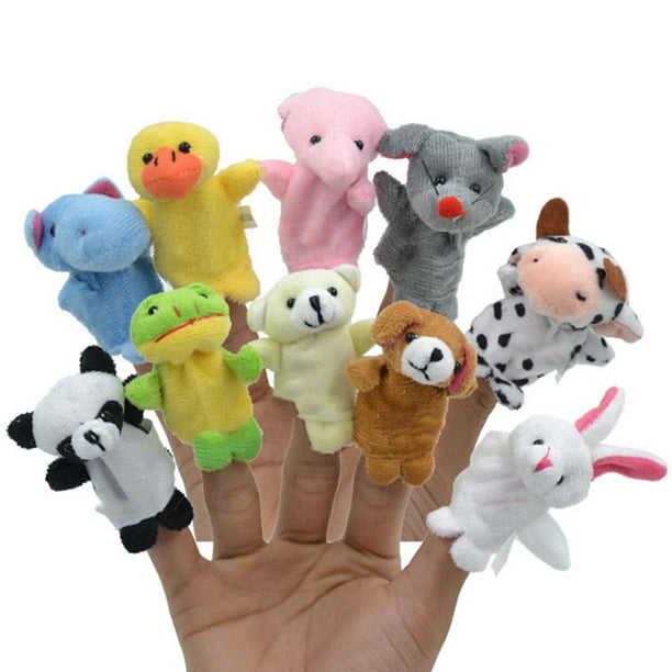 10Pcs Belles Marionnettes À Doigts D'animaux Poupée De Bande Dessinée  Mignonne Jouets Cadeaux pour vos enfants