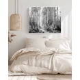 thumbnail image 3 of Grey Wall Art for Living Room, Canvas Picture Wall Decor for Bathroom Bedroom, Modern Oil Painting Art Forest Painting Artwork for Office Kitchen Hallway Dining Room Home Decorations 20"x24", 3 of 8