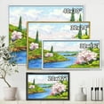 thumbnail image 3 of A Bright Blue Sky Over Spring Landscape 20 in x 12 in Framed Painting Canvas Art Print, by Designart, 3 of 5