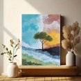 thumbnail image 6 of UXIEQU Lone Tree Landscape Canvas Wall Art 15.75x11.81 Inches, 6 of 8