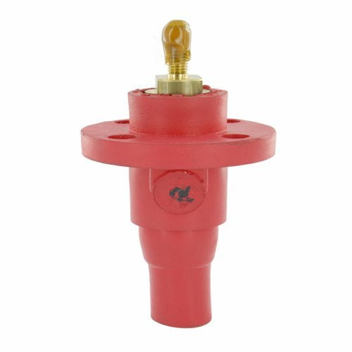 Leviton 22R22R Red 22 Series Latching Ball Nose Female Threaded Stud