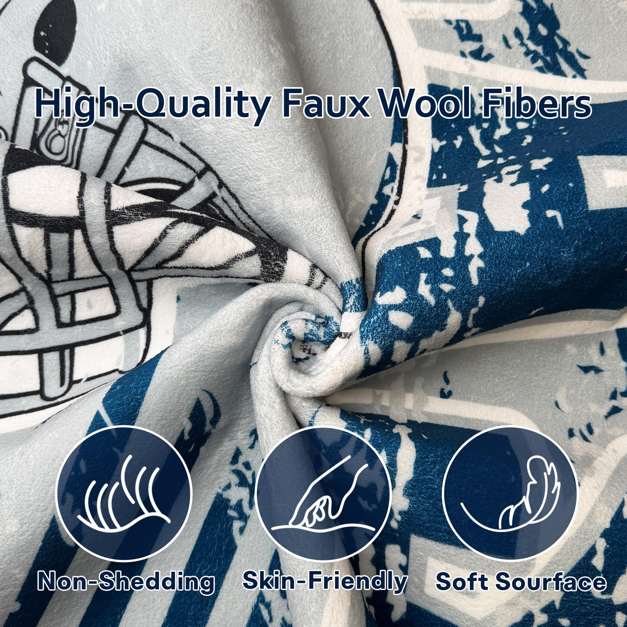Dallas Football Rugs 2x3 Bedroom Living Room Football Carpet Non-Slip Machine Washable Area Rug for Boys and Man Cave Decor