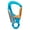 Sky Blue, Gold, variant on Riousery 35KN Heavy Duty Climbing Carabiner Clip, D-Shaped Screw Lock Device for Rock Climbing, Mountaineering and Rappelling, Aviation Aluminum - Sapphire Blue and Silver