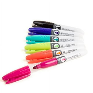 U Brands Dry Erase Markers, Medium Tip, Multi-Colors, Low Odor, 8 Count,  4689U 