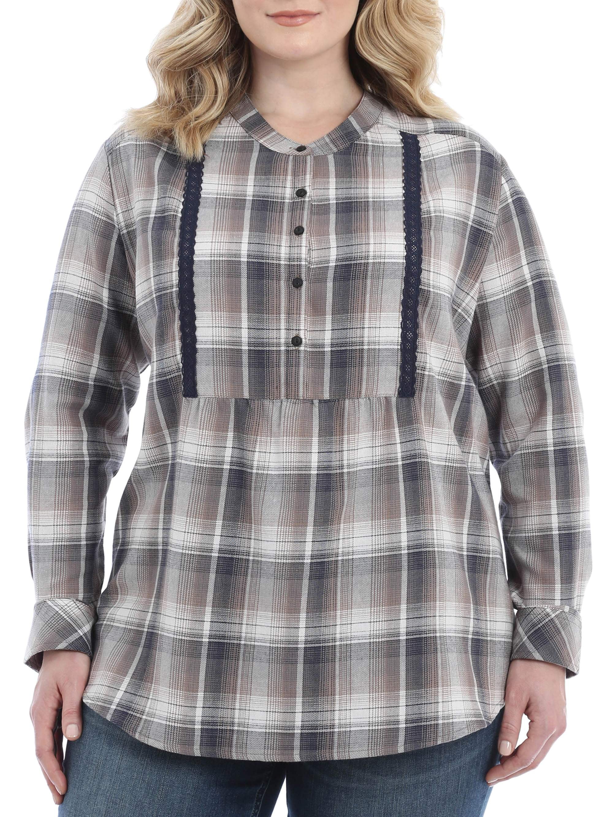 flannel tunic flannel tunic