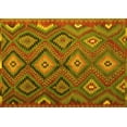 thumbnail image 1 of Ahgly Company Machine Washable Indoor Rectangle Southwestern Yellow Country Area Rugs, 7' x 10', 1 of 4