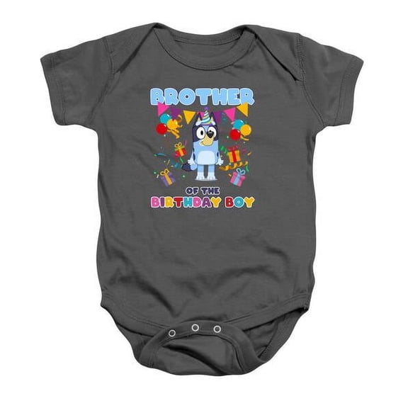 Bluey And Bingo Happy Birthday Bro Baby Onesie Bluey Design, Bluey Dog T-Shirt, Kids Birthday Tee Cute Baby Onesie, BABY BODYSUIT LAT 4424