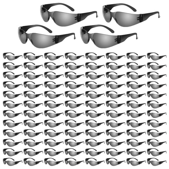 Gafas de seguridad WFEANG transparentes, 100 pares, resistentes a los arañazos