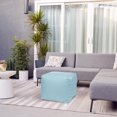 thumbnail image 3 of Gouchee Home Cube Soleil Outdoor/Indoor Oceania Ottoman Pouf – Waterproof Cube Pouf with Polystyrene Bead Filling, Lightweight Modern Seating for Patio, Deck, or Living Room, 3 of 5