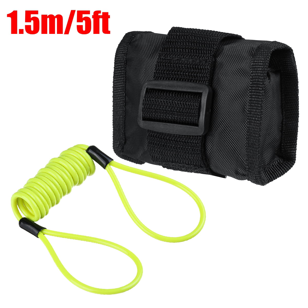 1.5m/5ft Reminder Cable Alarm Lock Bag For Motorcycle Motorbike Sport Scooter 