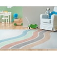 thumbnail image 6 of Well Woven Curved Rainbow Pastel Multi Color 3'3" x 5' Apollo Kids Collection, 6 of 8