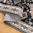 thumbnail image 4 of MeyJey 2'x6' Oriental Vintage Runner Rug for Hallways, Non-Slip Machine Washable Area Rug for Bedroom/Living/Dining/Laundry Room Carpet, Black, 4 of 15