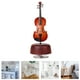 thumbnail image 2 of 1 mini caja de música para violín, modelo de violín giratorio, instrumento de escritorio decorativo., 2 of 8