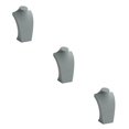thumbnail image 3 of Destyer Durable Mannequin Stand Holder With Smooth Surface For Jewelry Collector Necklace Display Stand Grey 3Set, 3 of 6
