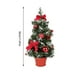 thumbnail image 3 of Mini árbol de Navidad artificial con luces LED | Decoración navideña de mesa de 30 cm | Árbol de escritorio blanco cálido a pilas para decoración navideña en casa o en la oficina, 3 of 5