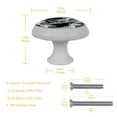 thumbnail image 5 of Starry Dinosaur Fluorescent Drawer Pulls with Screws - Round 4-Pack, Glow-in-the-Dark Knobs for Cabinets, Wardrobes, and Dressers - Dresser and Kitchen Hardware, 5 of 6