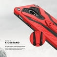 thumbnail image 2 of Zizo STATIC Series compatible with Samsung Galaxy Amp Prime 3 Case Military Grade Drop Tested with Built In Kickstand RED BLACK, 2 of 6