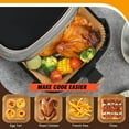 thumbnail image 5 of 100 Pieces Air Fryer Baking Paper Accessories, Hot Air Fryer Parchment Paper Liner Airfryer Non-Stick Baking Paper, Compatible, 5 of 5