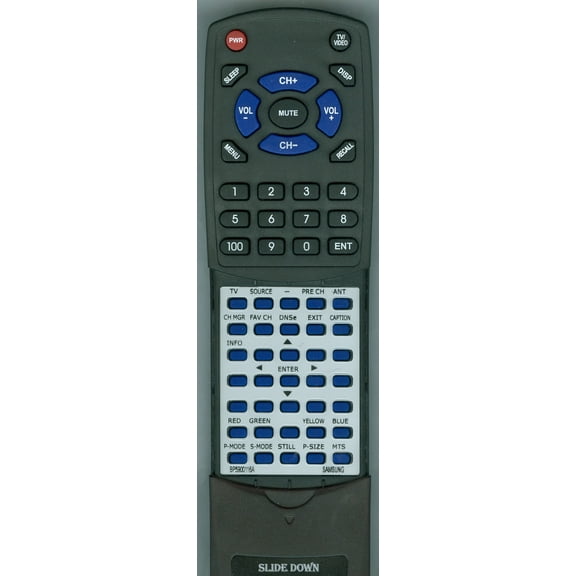 Replacement Remote for SAMSUNG BP59-00116A, RTBP5900116A, BP5900116A, HLS5065W, HLS6767WX, HLS6165WX, HLS6767W, HLS4265W
