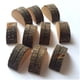 thumbnail image 2 of De Soportes Para Tarjetas De Lugar De Boda De Madera Rústica, Soporte Para Números De Mesa Semicircular, Soporte Para Notas De Madera 10 Uds Monstrate EL010837-00, 2 of 6
