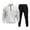 🔥 White, variant on Sentmoon Mens Sweatsuit Cargo Work Pants for Men Sweat Pants Men Men Casual Pullover Hooded Sports Solid Long Sleeve Trousers Two-Piece Elastic Waist Tracksuit for Travel and Lightweight Packing