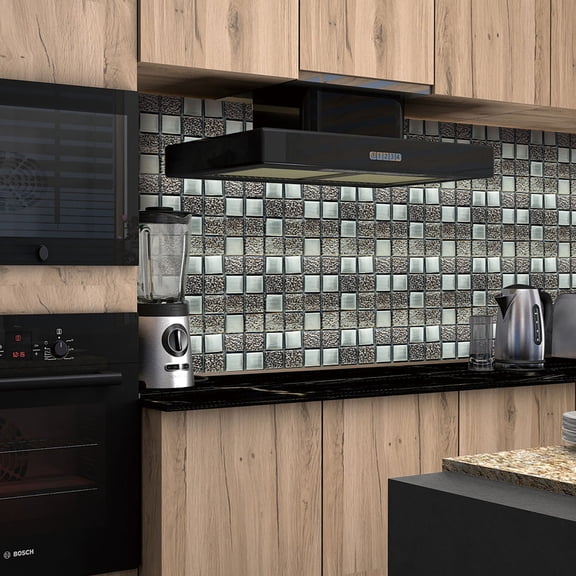 Peel and Stick Backsplash Tiles 10Pc Crystal Tile Stickers Diy Self-Adhesive Wall Stickers 10X10Cm