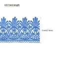 thumbnail image 2 of Uxcell Cotton Lace Trim Vintage Crochet 3 inch x 4.8 yard Bright Blue Stretch Lace Edge Ribbon, 2 of 5